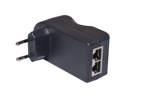 24W Wall plug 100Mbps POE Power Supply 