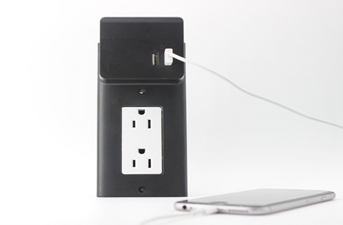Standard wall plate with dual USB charger for Decora outlet  