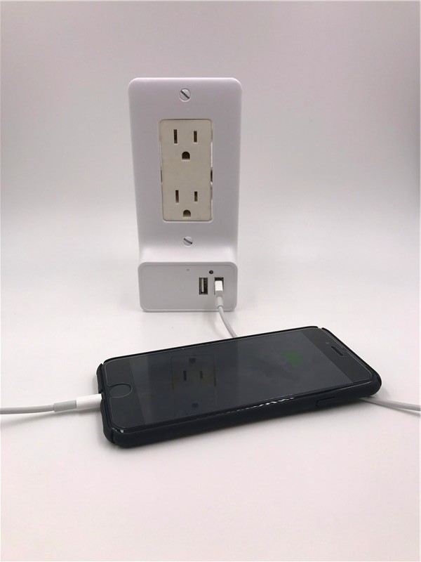 VG-200-A Deocr Dual USB wall plate charger for vertical and horizontal