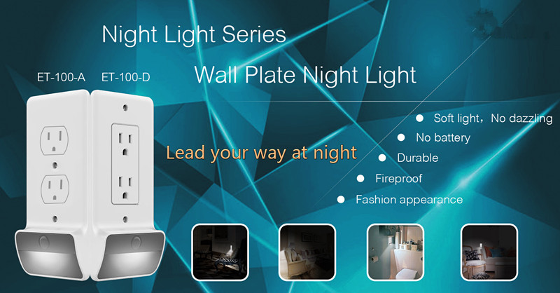 LED night light wall plate for Duplex and Decor 